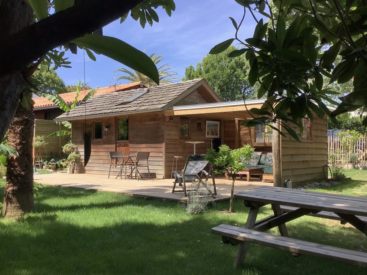 Terrasse de la cabane